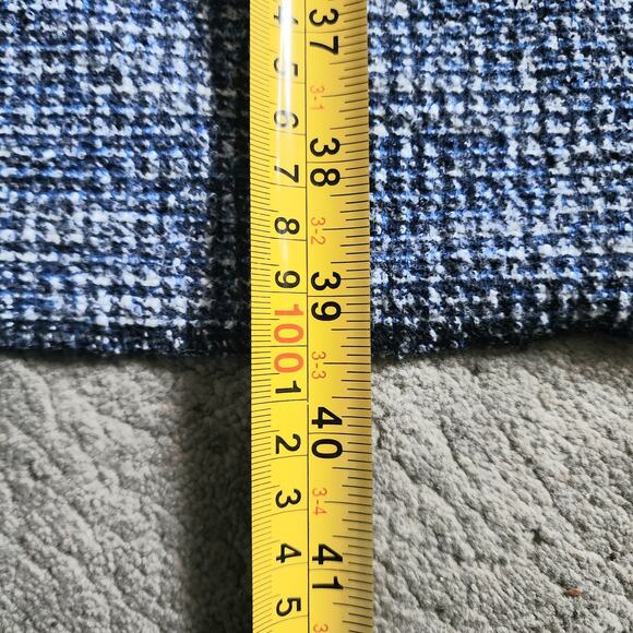 Talbots Blue Tweed Shift Dress Size XL Career Old Money Quiet Luxury Preppy - Picture 5 of 5